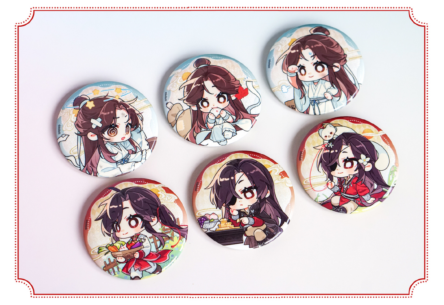 【天官賜福】中国 玲瓏骰子 缶バッジ