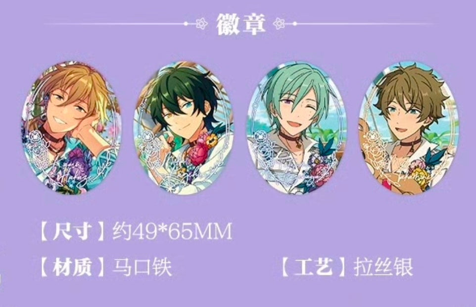 【在庫品】【偶像梦幻祭】中国 3周年 繁花軽語シリーズ 缶バッジ/カード/クリアファイル
