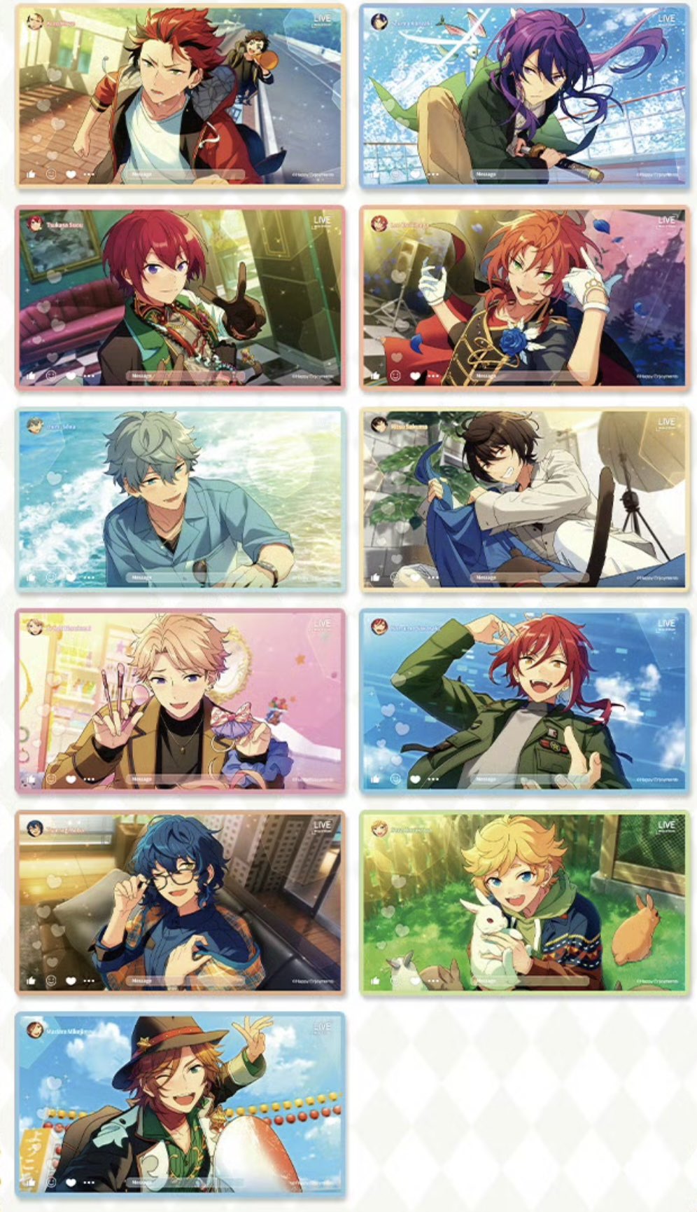 【店頭新品&再入荷】【偶像梦幻祭】中国 LIVEクリアカード【在庫品】