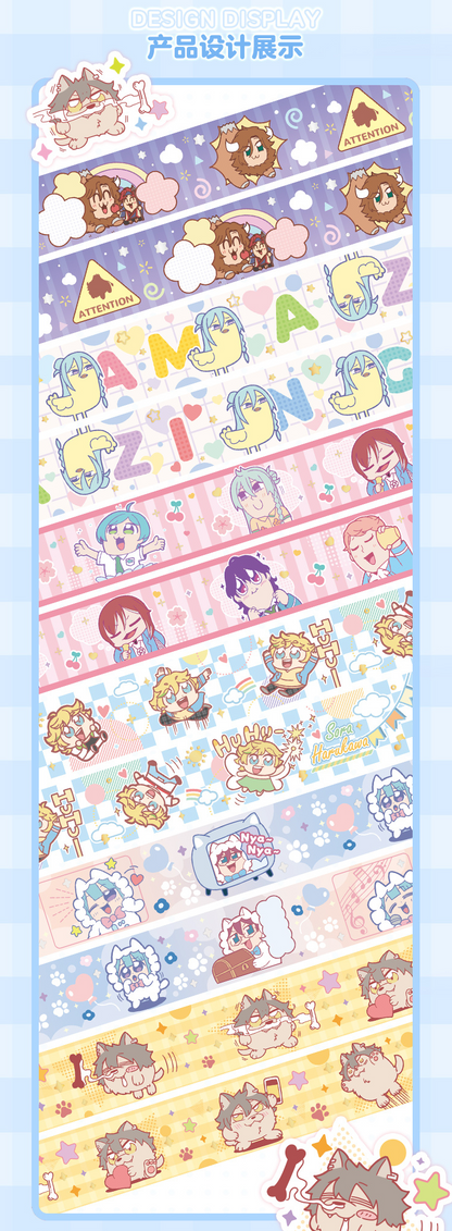 【在庫処分】【偶像梦幻祭】中国　ぶくぶ　マスキングテープ【在庫品】