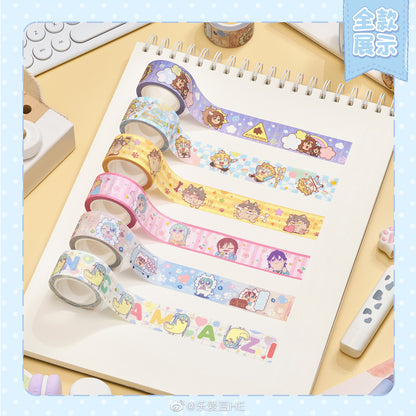 【在庫処分】【偶像梦幻祭】中国　ぶくぶ　マスキングテープ【在庫品】