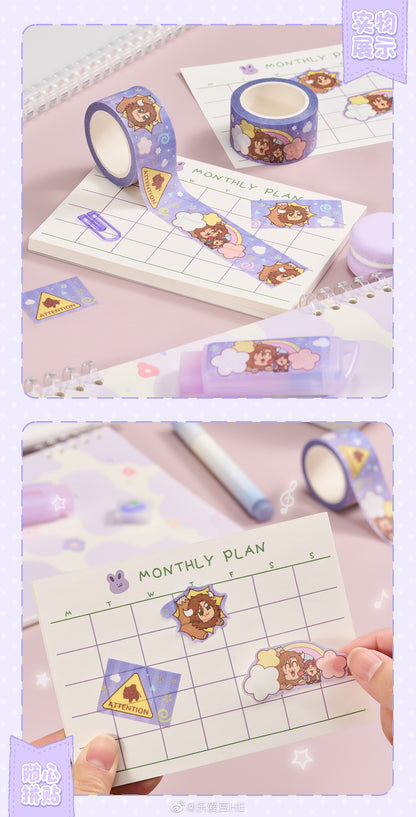 【在庫処分】【偶像梦幻祭】中国　ぶくぶ　マスキングテープ【在庫品】