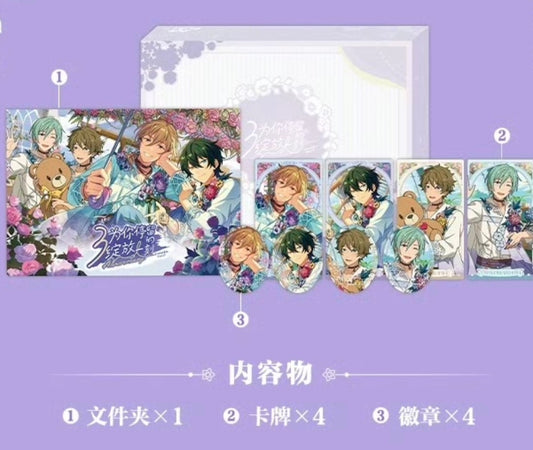 【在庫品】【偶像梦幻祭】中国　3周年　繁花軽語シリーズ　缶バッジ/カード/クリアファイル